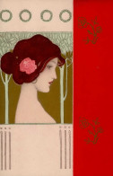 Kirchner, Raphael Jugendstil Dame Mit Rose Im Haar I-II Art Nouveau - Kirchner, Raphael