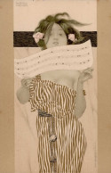Kirchner, Raphael Jugendstil Frau Mit Notenblatt I-II Art Nouveau - Kirchner, Raphael