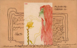 Kirchner, Raphael Jugendstil Fleur De Chemin III I-II Art Nouveau - Kirchner, Raphael