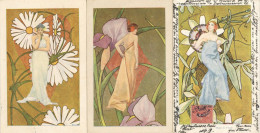 Jugendstil Lot Mit 3 Künstlerkarten Art Nouveau - Sonstige & Ohne Zuordnung