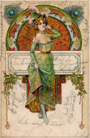 Jugendstil Frau I-II Art Nouveau - Sonstige & Ohne Zuordnung