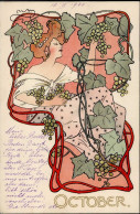 Jugendstil October 1900 I-II Art Nouveau - Andere & Zonder Classificatie