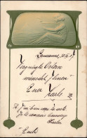 Jugendstil Prägekarte 1907 I-II Art Nouveau - Altri & Non Classificati