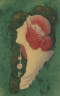 Jugendstil Prägekarte I-II Art Nouveau - Andere & Zonder Classificatie