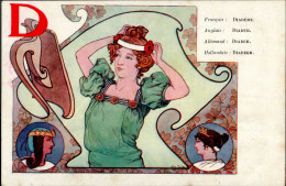 Jugendstil Diadem I-II (fleckig) Art Nouveau - Autres & Non Classés