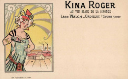 Jugendstil Wein Werbung Kina Roger I-II Art Nouveau Publicite Vigne - Autres & Non Classés