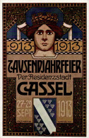 KREITER,Willy - KASSEL Jubiläums-Postkarte TAUSENDJAHRFEIER STADT CASSEL 1913 I - Altri & Non Classificati