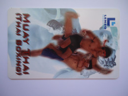 THAILAND  CARDS LENSO USED NUMBER 78/300 THAI MUAY SPORT THAI BOXING - Thaïland