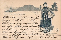 Ubbelohde Gruss Aus Hessenland 1898 I-II Montagnes - Autres & Non Classés
