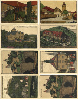Künstlersteindruck 12 AKs Versch. Deutsche Städte I-II - Andere & Zonder Classificatie