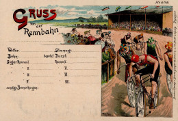 Thiele, Arthur Fahrrad Gruß Von Der Rennbahn Verlag Bruno Bürger U. Ottilie I-II Cycles - Thiele, Arthur