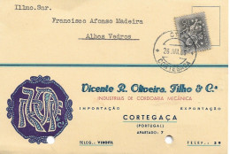 Portugal , 1963 , VICENTE R. OLIVEIRA FILHO & Cª, Cordage  , CORTEGAÇA , Commercial Postcard - Portogallo