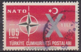 1962 - TURQUIE - 10° Anniversaire De L'OTAN - N° 1615 - Gebraucht