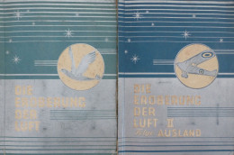 Sammelbild-Album Lot Mit 2 Alben Die Eroberung Der Luft Band I Und II (Ausland) 1932, Garbaty Cigarettenfabrik Berlin, K - Other & Unclassified