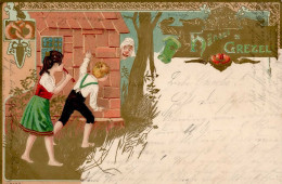 Märchen Hänsel Und Gretel Prägekarte 1901 I-II - Giochi, Giocattoli