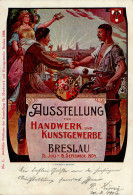 BRESLAU - AUSSTELLUNG Für HANDWERK Und KUNSTGEWERBE 1904 Mit S-o I - Reclame