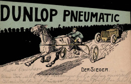 DUNLOP - Künstler-Werbekarte Mit Klarem S-o FRANKFURT/Main AUTOMOBIL-AUSSTELLUNG 22.3.04 Sign. FK I - Pubblicitari