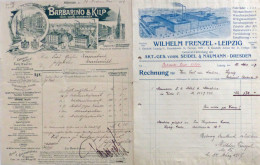 Firmenrechnung Ca. 180 Alten Firmenrechnungen Von 1888 Bis 1920 Dabei 16 Lithos II - Werbepostkarten
