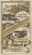 Werbung Illustrierte Preisliste Der 1. Schlesischen Jalousien-Fabrik Von. Ant. Tschauder Jun. Friedland 1896, Sehr Gut E - Reclame