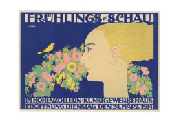 Werbung Kleinplakat Frühlings-Schau Im Hohenzollern Kunstgewerbehaus 24. März 1914 I-II Publicite - Werbepostkarten