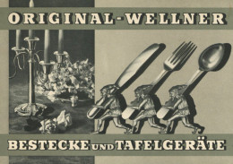 Werbung Prospekt Der Firma Original WELLNER Bestecke Und Tafelgeräte II Publicite - Advertising