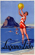 Werbung Lugano Lido Strandbad I-II Publicite - Reclame