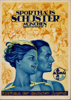 Werbung München Sporthaus Schuster I-II Publicite - Werbepostkarten