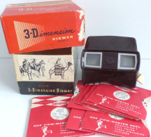 Fotographie View-Master 3D Model E Im Originalkarton (Klebestellen) Und 11 Reels Für View-Master In Originalhüllen 1950e - Fotografia