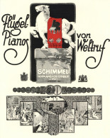 Beruf Reklame/Werbung Der Firma Schimmel Hofpianofortefabrik Leipzig, 4 S. Ca. 1930 II Publicite - Koehler, Mela