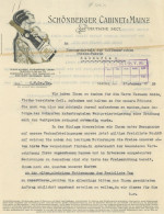 Wein Mainz Schönberger Cabinet Brief An Die Hoffmannschen Stärke Fabrik Von 1928 I-II Vigne - Altri & Non Classificati