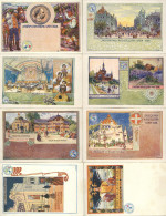 Ausstellung Wien Jubiläums-Ausstellung 1898 Lot Mit 11 Ansichtskarten I-II Expo - Exposiciones