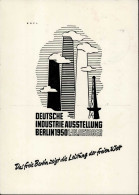 BERLIN - DEUTSCHE INDUSTRIEAUSSTELLUNG BERLIN 1950 S-o Auf Entspr. So-Marke Berlin 71 I - Expositions