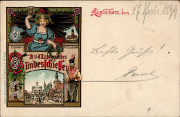 EISLEBEN - 18.MD BUNDESSCHIESSEN 1899 Mit Klarem S-o EISLEBEN FESTPLATZ 17.7.99 I - Esposizioni