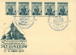 WIEN - GSK Mit S-o BRIEFMARKEN SAMMLERVEREIN ALBATROS WERBESCHAU 1951 I - Tentoonstellingen