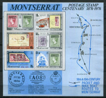 Montserrat  ** N° 328 à 333 - Bloc 9 -  - Centenaire Du Timbres De Montserrat - Montserrat