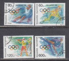 Bulgaria 1997 - Winter Olympic Games'98, Nagano, Mi-nr. 4314/17, Used - Gebraucht