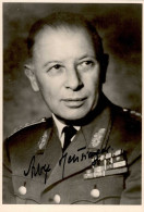 Autograph/Autogramme Heusinger, Adolf General Und Generalinspekteur Der Bundeswehr Original-Unterschrift Auf Ansichtskar - Otros & Sin Clasificación