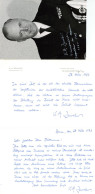 Autograph/Autogramme Zenker, Karl-Adolf Vizeadmiral Und Inspekteur Der Marine. 2 Handgeschrieben Und Unterschriebene Bri - Autres & Non Classés