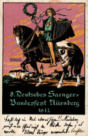 Sängerfest Nürnberg 1912 II (Eckbug, Fleckig) - Altri & Non Classificati