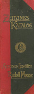 Insertions-Kalender Zugleich Zeitungs-Katalog 27. Auflg. Der Annoncen-Expedition Rudolf Mosse Zürich 1894 II - Sonstige & Ohne Zuordnung