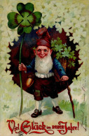 Zwerg Neujahr Präge-AK 1904 I-II Bonne Annee Lutin - Anno Nuovo