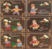 Weihnachten Lot Mit 6 Lebkuchen-AK Prägekarten I-II Noel - Autres & Non Classés