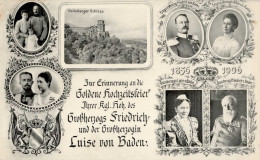 Adel Baden Großherzog Friedrich I Und Großherzogin Luise Goldene Hochzeitsfeier I-II - Königshäuser