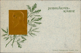 Adel Baden Großherzog Friedrich Jubiläumskarte Prägerelief I-II - Königshäuser