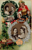 Adel KAISER - Prägelitho KAISERPAAR SILBERHOCHZEIT 1906 I - Koninklijke Families