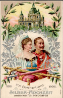 Adel KAISER - Prägelitho KAISERPAAR SILBERHOCHZEIT 1906 I - Familles Royales