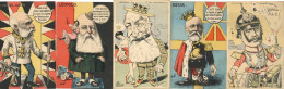 Adel Lot Mit 5 Künstlerkarten Karikaturen Frankreich I-II - Familias Reales
