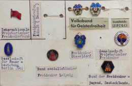 FREIDENKER Deutschland Lot Mit 8 Abzeichen Verschiedener Vereine. Sehr Selten - Non Classificati