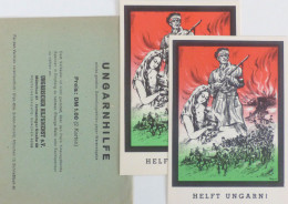 Ungarn Volksaufstand 1956 Ungarnhilfe  Ungarischer Hilfsdienst Spendensammlung Mit 2 AK, Original-Umschlag I-II - Unclassified