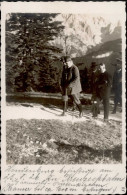 Hindenburg Besichtigt Die Kreuzeckbahn 1926 Foto-AK I-II - Personnages